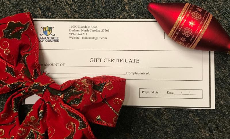 Hillandale Gift Certificates
